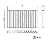Cabin filter Pollen Filter 186254 FEBI BILSTEIN