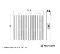Cabin Filter Fits Toyota Aygo X OE 87139-0H010 Blue Print ADBP250078