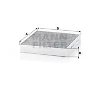 Cabin filter Vehicle interior, driver’s side Activated Carbon Filter CUK 2559