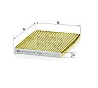Cabin filter Vehicle interior, driver’s side FP 1936 MANN-FILTER for NISSAN