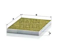 Cabin filter Vehicle interior, driver’s side FP 2620 MANN-FILTER for RENAULT