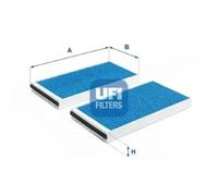 Cabin filter with antibacterial action 34.127.00 UFI for ALPINA BMW