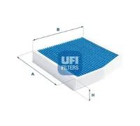 Cabin filter with antibacterial action 34.236.00 UFI for MERCEDES-BENZ INFINITI