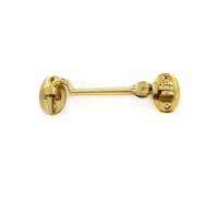 Cabin Hook & Eye Silent Type in Polished Brass 200mm (8")