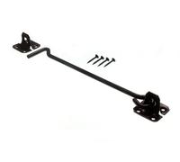 Cabin Hook with Keeper Steel Black 250MM 10 INCH