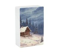 Cabin in The Woods Cigarettes Box Crush Proof, Waterproof, Hard Plastic Cigarette Holder Case, Stylish Lighter Holderfor Men/Women