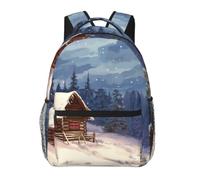 Cabin In The Woods Cute Backpack Waterproof Lightweight Casual Backpack One Size Daypack Travel Laptop Bag For Men Women