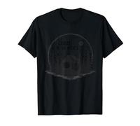 Cabin in The Woods Rustic Nature Retreat T-Shirt, Men, Black, 4XL