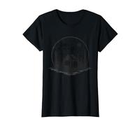 Cabin in The Woods Rustic Nature Retreat T-Shirt, Women, Black, 3XL