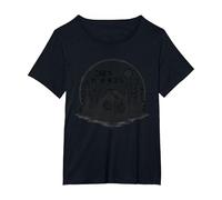 Cabin in The Woods Rustic Nature Retreat T-Shirt, Women's Plus, Black, 6X