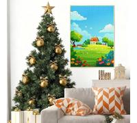 Cabin Jigsaw Puzzle, Puzzle 5000 Pieces, Jigsaw Puzzles for Adults 5000 Piece Landscape Wooden Puzzles for Adults, Challenging Game Toys Jigsaws for Home Wall Decoration and Gifts Christmas B-3167