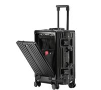 Cabin Luggage Large Capacity Carry On Luggage with USB Charging Port TSA Customs Lock Light Suitcase Travel Bag (Color : B, Size : 20 in)