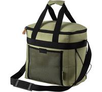 28L Picnic Cooler Bag with netted pocket and bottle holder straps Cabin Max Green Medium