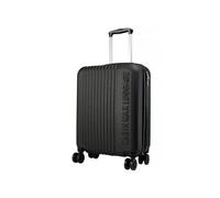 Cabin Max 55x40x20cm Velocity Suitcase 4 Wheel Luggage Cabin Bags 55 x 40 x 20 Suitable for Ryanair, Easyjet, Jet 2 Paid Carry On (Black)