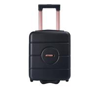 Cabin Max Anode 24L Hard Shell Twin Wheel Underseat Case - 40x30x20cm in True Black | Size: 40 x 30 x 20 cm Cabin Max True Black 40 x 30 x 20 cm