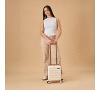 Cabin Max Anode 24L Hard Shell Underseat Small Suitcase - 40x30x20 cm in Cream | Size: 40 x 30 x 20 cm Cabin Max Cream 40 x 30 x 20 cm