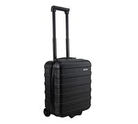 Cabin Max Anode 30L Twin Wheel 45x36x20 cm Easyjet Under seat Cabin Case Featuring Exterior Pocket (Black, 45 x 36 x 20)