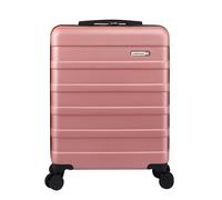 Cabin Max Anode Cabin Suitcase 55x40x20 Built in Lock, Lightweight, Hard Shell, 4 Wheels, Suitable for Ryanair, Easyjet, Jet 2 Paid Carry on (Rose Gold, 55 x 40 x 20 cm)