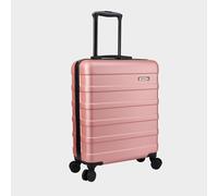 Cabin Max Anode Cabin Suitcase 55x40x20 Built in Lock, Lightweight, Hard Shell, 4 Wheels, Suitable for Ryanair, Easyjet, Jet 2 Paid Carry on (Rose Gold, 55 x 40 x 20 cm)