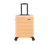 Cabin Max Anode 55x40x20 cm Hand Luggage Suitcase - Lightweight, Hard Shell, Suitcase Hand Luggage Trolley with 4 Wheels, 3-Digit Lock (Peach)