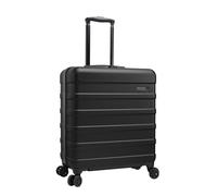 Cabin Max Anode 56x45x25 cm Carry On Hand Luggage Suitcase - Lightweight, Hard Shell, 4 Wheels, Combination Lock Suitable for Jet 2, BA, Easyjet (56L Black, 56 x 45 x 25 cm)