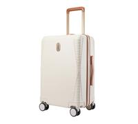 Cabin Max Santa Cruz Cabin Luggage 55x35x25 cm - Lightweight Hard Shell Carry On Suitcase with Spinner Wheels, Telescopic Handle & TSA Lock - Airline Cabin Size - Travel Case (Pearl