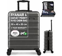 Cabin Max Cabin Suitcase Large for Ryanair, Easyjet 55x40x20 Hand Luggage | 55x40x20cm, 40L Suitcase, Fits Ryanair, EasyJet, Wizz Air, British Airways, Jet2, Vueling, Iberia, Air France, Lufthansa
