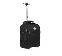 Cabin Max 40x30x20 Cabin Bag with Wheels Underseat Backpack Suitable for Wizz Air, Easyjet (Metz 24L Carry On Luggage, Black)
