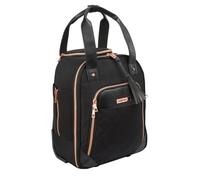 Cabin Max Women's Vela 24L Travel Bag with Wheels 40x30x20 cm in Black | Size: 40 x 30 x 20 cm Cabin Max Black 40 x 30 x 20 cm
