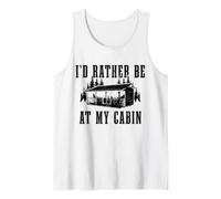 Cabin Mountain Life Natural Forest Hunting Fishing Gift Tank Top