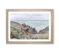 Cabin of The Customs Watch by Claude Monet Framed Print | A2 Oak Framed Wall Art | Ready to Hang | Modern Historical Picture | Living Room Bedroom Lounge Office