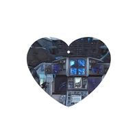 Cabin Of The Future Pattern Car Air Fresheners 4 Pcs Heart Shape Hanging Aromatherapy Tablets Scented Fresheners For Bedroom Bathroom