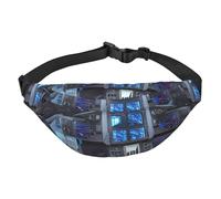 Cabin of the Future Print Sling Bag Fanny Pack, Crossbody Chest Bag with Adjustable Strap for Travel, Daily Casual Use