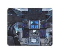 Cabin Of The Future Square Mouse Pad With Stitched Edges And Non-Slip Rubber Base For Office Laptops, *10 X 12 Inch.