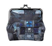 Cabin of The Future Womenâ€™s Small Coin Purse,Rectangle Kiss Lock Coin Pouch, Pocket-Sized, Mini Coin Purse for Women