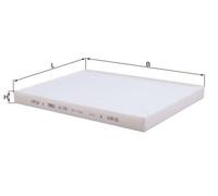 MAHLE LA 1163 Interior Cabin Air Filter - Pollen Filter - Renault and Volvo Truck