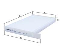 Cabin Filter LA1205 Mahle 272771FC0A 272773DF0A 278911FC0A 278911FE0A 278913DF0A