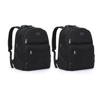 Cabin Pro 'Stride' Set of 2 40x20x25cm Ryanair Cabin Bag Underseat Backpack for Travelling TSA Approved Lock Expandable Backpack - Carry On Luggage For easyJet, Ryanair, BA, Jet2 & Many More!