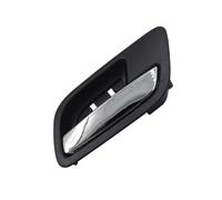 Cabin Pull Lever Bezel Assembly, 2007-2013 Fitment, ABS Interior Door Handle Replacement with Chrome Accent Inside Opener Trim Cabin Release Bezel Replacement Part Black Silver Insert Repair Bay