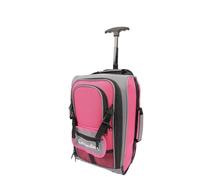 Cabin Size Airline Approved Wheeled Travel Bag with Telescopic Handle (Pink)