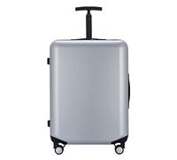 Cabin Suit Cases with Wheels,PP Hard Shell Carry On Hand Suitcases,Check in Hold Luggage Lightweight Travel Trolley with 4 Spinner Wheel(Gray,20 Inch)
