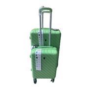 Cabin Suitcase 20 and 26 Inches, with Combination Lock Hard Shell, Suitcase with 4 Wheels Cabin Luggage, Cabin Bags 55 x 30 x 20 and Medium 66 x 42 x 20 Approved Green