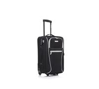 Cabin Suitcase 20" Carry On Suitcase Super Lightweight Luggage 20% Expandable 2 Wheel Soft Shell Luggage with Built in Combination Lock for All Airlines EasyJet Ryanair British Airways 55x35x20