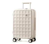 Cabin Suitcase 20 Inch Carry on Suitcase 35x23x49cm Hard Shell Suitcase with TSA Lock and Double Spinner Wheels, Travel Suitcase for Holiday 1-3 Days, 39.5L Lightweight Suitcases (Coconut White)