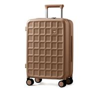 Cabin Suitcase 20 Inch Carry on Suitcase 35x23x49cm Hard Shell Suitcase with TSA Lock and Double Spinner Wheels, Travel Suitcase for Holiday 1-3 Days, 39.5L Lightweight Suitcases (Chocolate Brown)