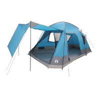 Cabin Tent 12 Person Green Waterproof Polyester Steel Frame