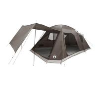 Cabin Tent with Roof Green 12-Person Polyester and Steel