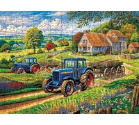 Cabin Tractor Puzzle - 5000 Piece Jigsaw Puzzles for Adults - The Back Features Printed Letter Guides - The Pieces fit Together Snugly - Wooden Puzzles for Adults - Gifts Man 61.6 X 41.5 Inch s7h-944