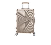 American Tourister Large trolley made of aluminum. Features top and side handle, TSA combination lock, 4 swivel wheels damped to reduce noise and vibration., 1133 Bronze, L, 4 Wheels