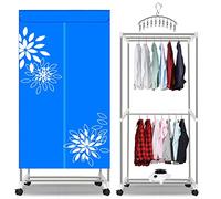 CABINE Clothes Dryer 1000W, Portable 2-Tier Electric Clothes Drying Rack Multiple Protection Safety/Blue